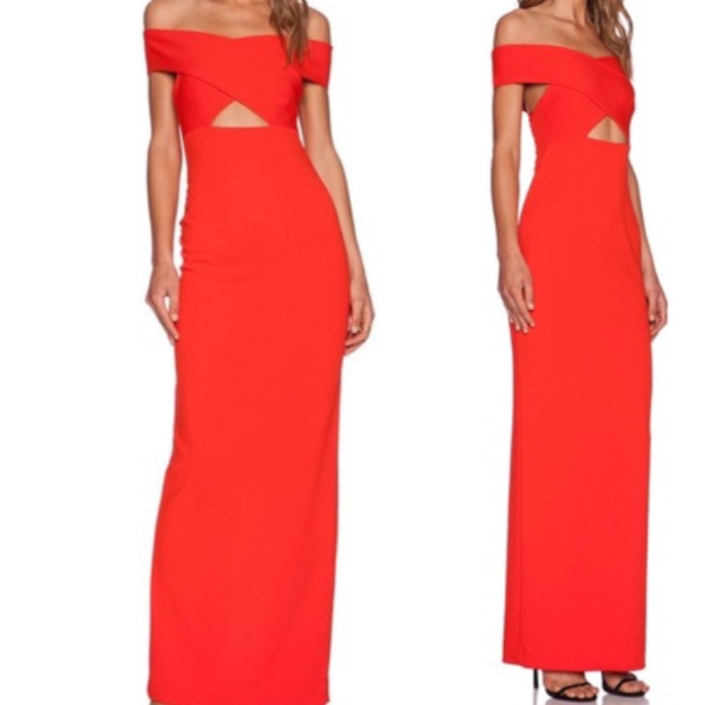 Solace London Red Gown